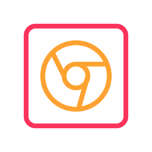 Chrome, internet, media, mobile, network, social, web icon