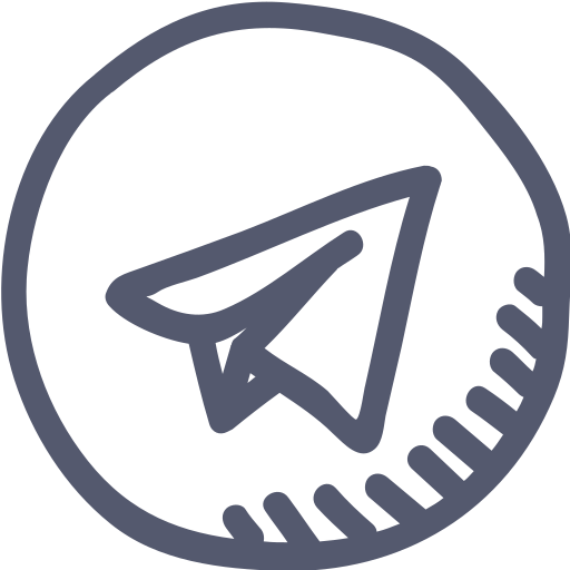 App, internet, network, outline, telegram, web, website icon