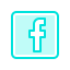 Social Media Basic - Filled Outline Blue icon 64x64