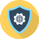 Cog,Earth,Security,Settings,Shield
