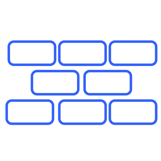 Brick, firewall, protect, safe, secure, stones, wall icon