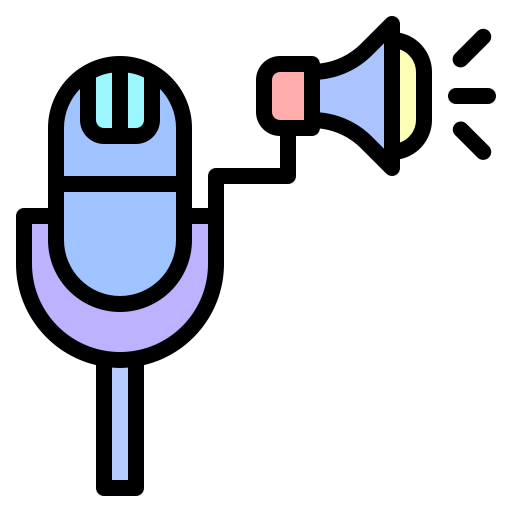 Microphone, music, radio, recording, sound, technology, voice icon