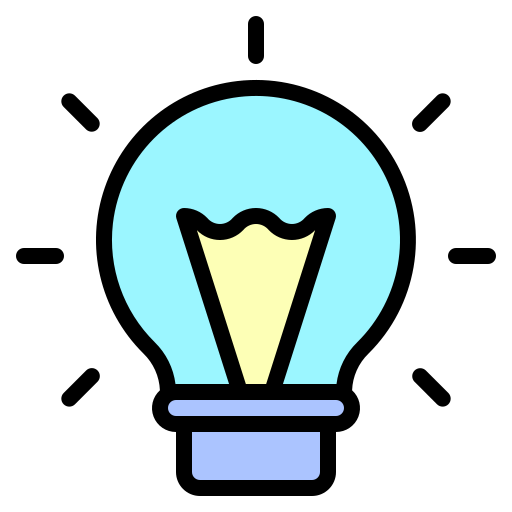 Bulb, creative, idea, illumination, invention, light, technology icon