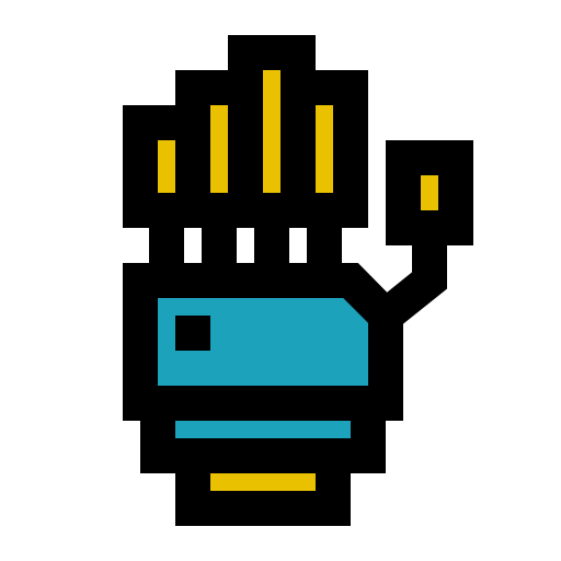 Android, bionic, hand, machine, palm, robot, technology icon