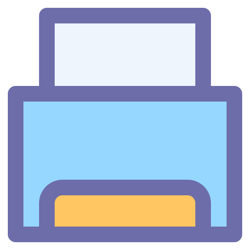 Document, print, printer, technology icon