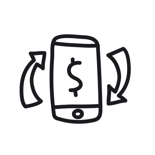 Digital, transfer, technology, communication, device icon