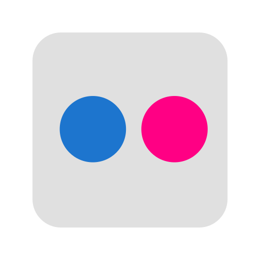 Communication, flickr, internet, logo, technology, video, website icon