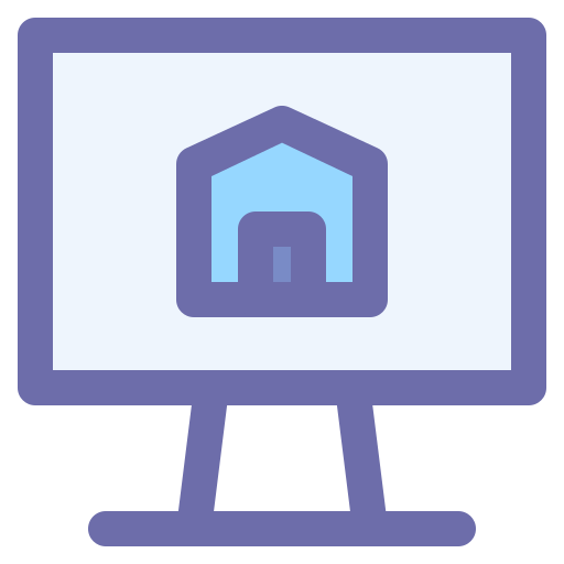 Electronic, internet, screen, technology, television icon
