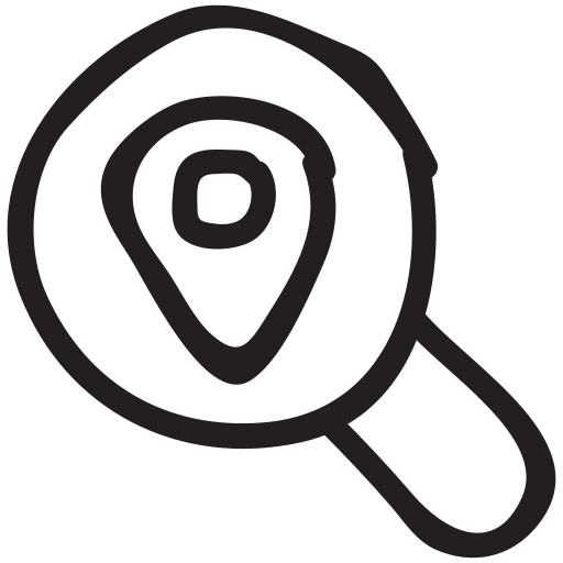 Find, location, magnifier, map, pin, search, searchmap icon