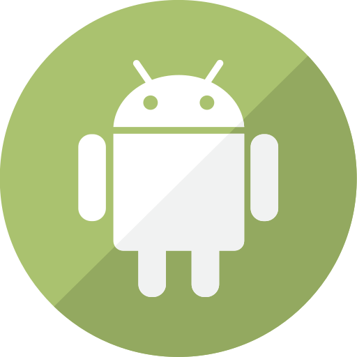 Mobile, communication, telephone, system, phone, android, robot icon