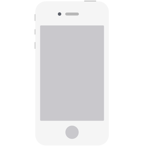 Apple, ios, iphone4, mobile, phone, smartphone, white icon