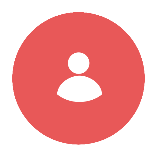 Modern, skype, red, circular icon