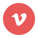 Vimeo,Modern,Social,Red,Circular ok 