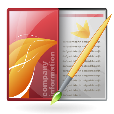 Brochure, download icon