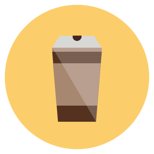 Bottle, cafe, coffee, cup, drink, hot, package icon