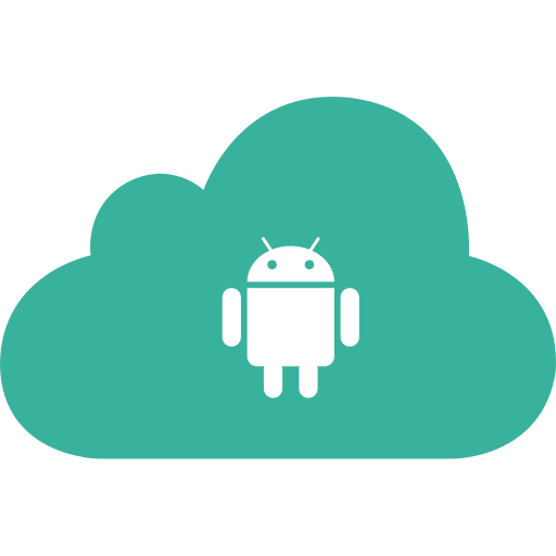Android, cloud, code, mobile, server icon