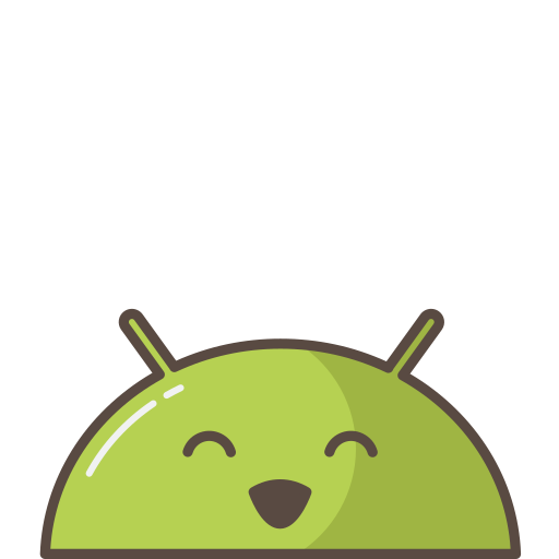 Android, mobile, emoji, happy, smile icon