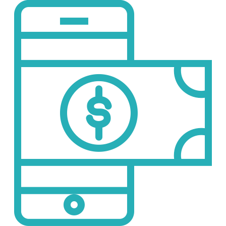 Banking, mobile, analysis, business, finance, money, office icon