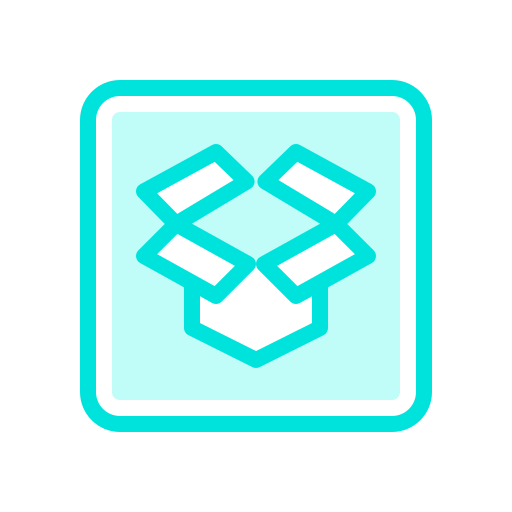 Dropbox, internet, media, mobile, network, social, web icon