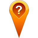 Question, location, pin icon