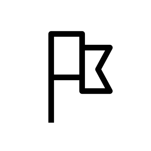 Flag, location, locator, map, marker, pin icon