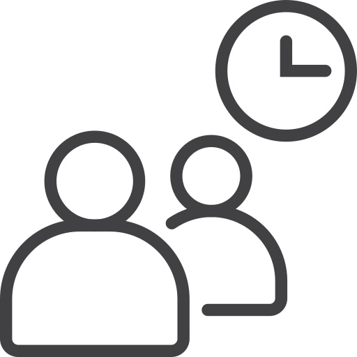 Appointment, clock, management, organization, time, user icon