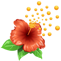 Allergen, allergy, flower, pollen, weather icon