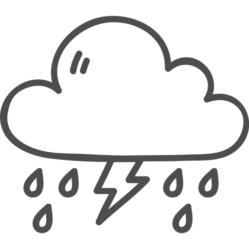Cloud, lightening, storm, thunder, weather icon