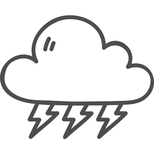 Cloud, lightening, storm, thunder, weather icon