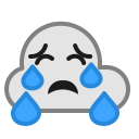 Cloud,Cry,Emoticon,Rain,Smiley,Weather