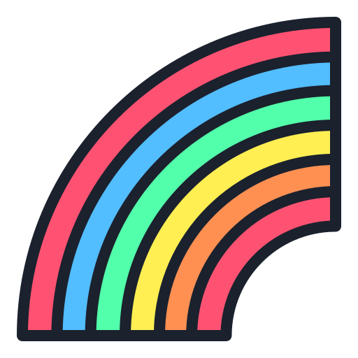Rainbow, weather icon