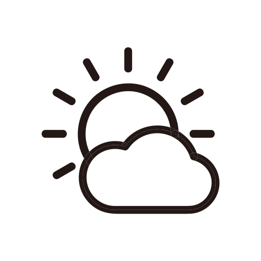 Cloud, cloudy, day, sun, sunny, weather icon