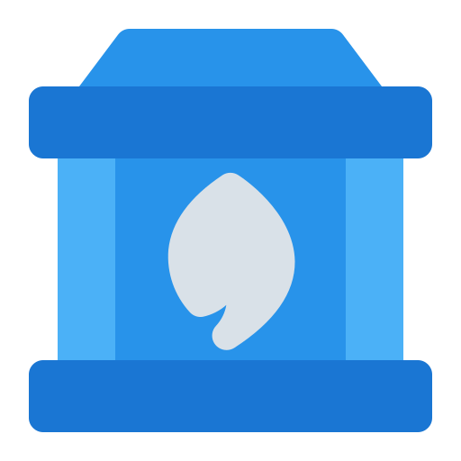 Chimney, cold, fireplace, interior, season, weather, winter icon