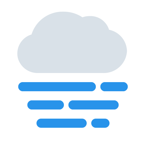 Cloud, fog, season, sky, weather, wind, winter icon