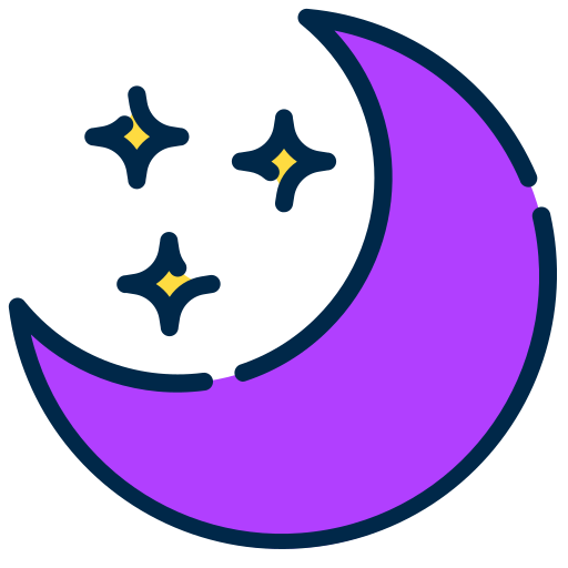 Cloud, moon, rain, sun, weather icon