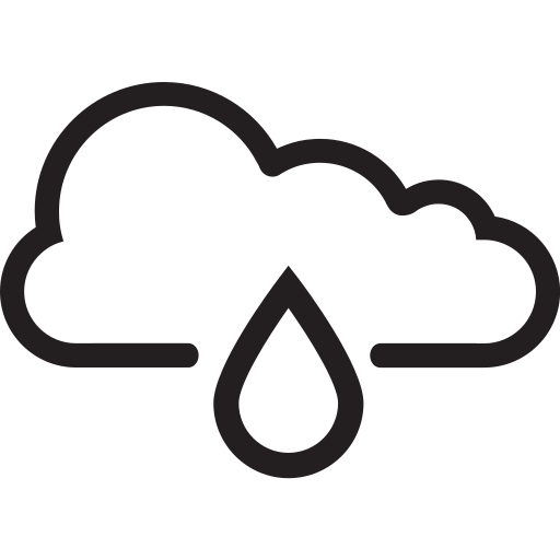 Cloud, cloudy, forecast, humid, rain, weather icon