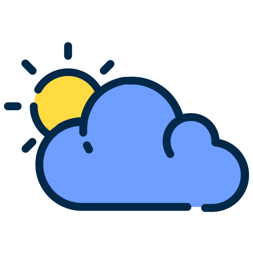 Cloud, moon, rain, sun, weather icon