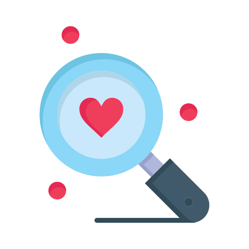 Day, heart, love, search, valentine, valentines, wedding icon
