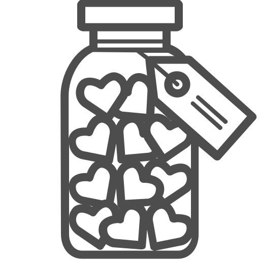 Hearts, jar, love, valenticons, valentine, heart, romantic icon