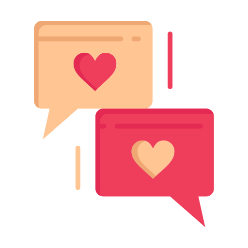 Chat, day, heart, love, valentine, valentines, wedding icon