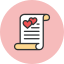 Flat Line Valentine icon 64x64