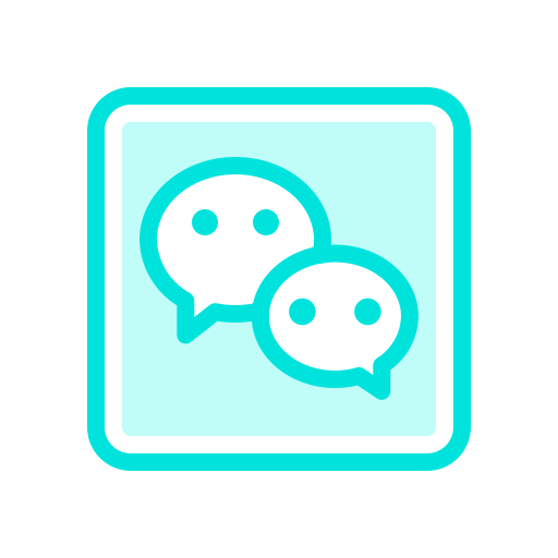Internet, media, mobile, network, social, web, wechat icon