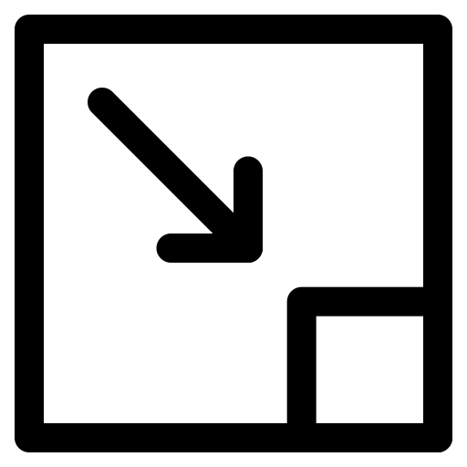 Content, interface, resolution, scale icon
