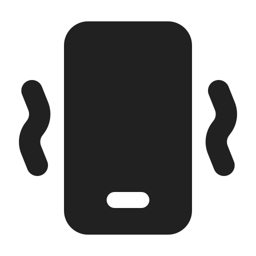 Ic, fluent, phone, vibrate, filled icon