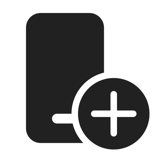 Ic, fluent, phone, add, filled icon
