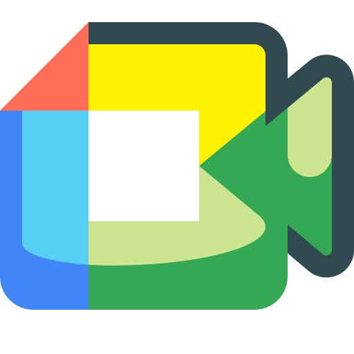 Google, meet, hangouts, conference, video, call icon