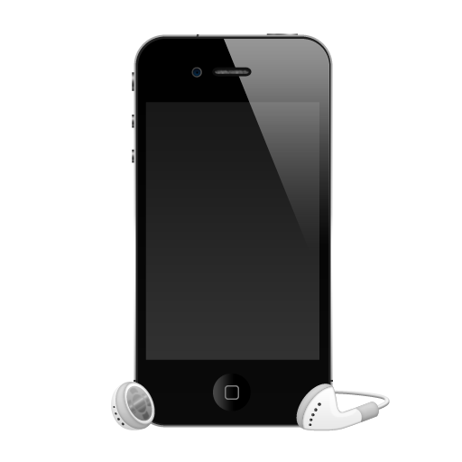 4g, apple, headphones, iphone, mobile icon