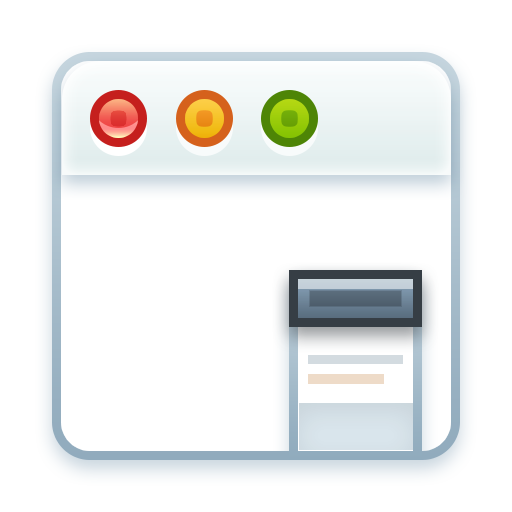 Web, app, layout, application, window, browser icon