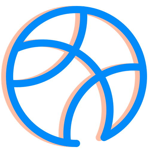 Dribbble, internet, media, social, ui, ux icon
