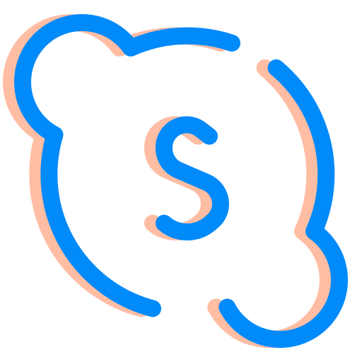 Internet, media, skype, social, ui, ux icon